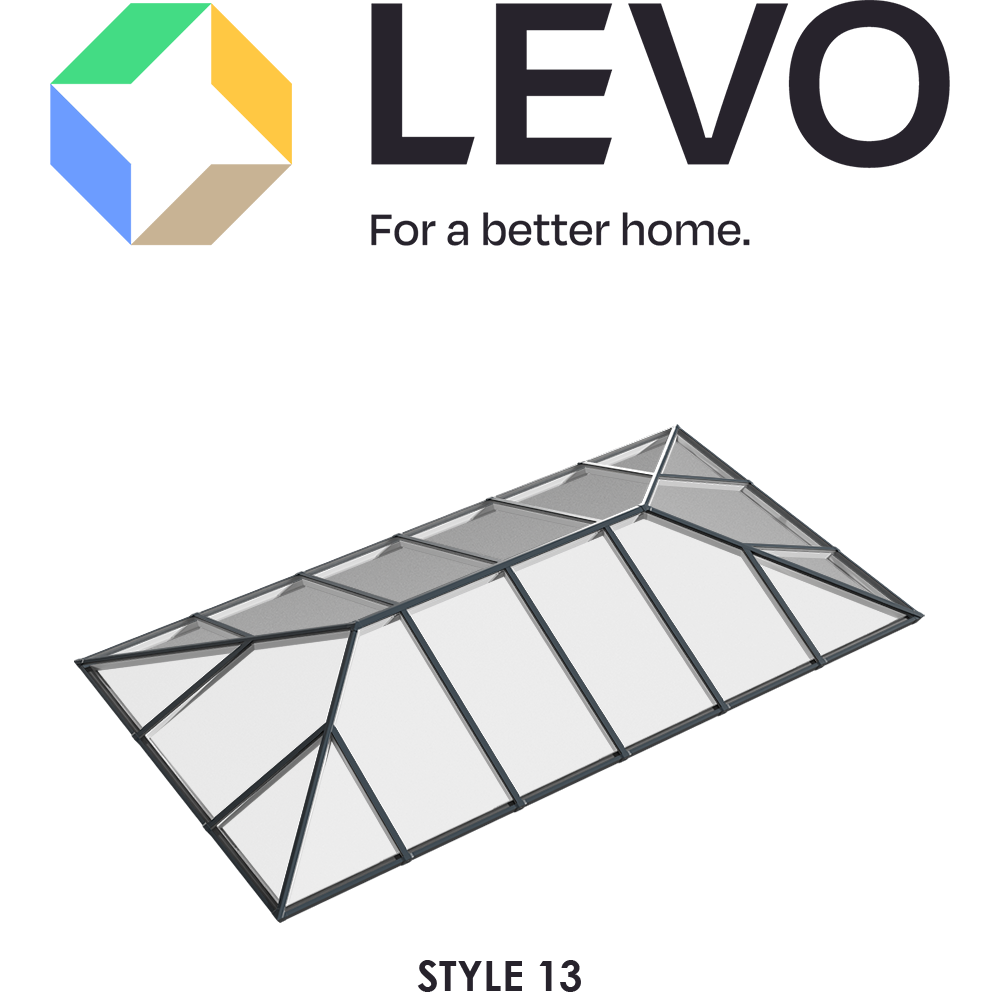 Style 13 - Thermally Broken Aluminium Lantern Skylight Roof